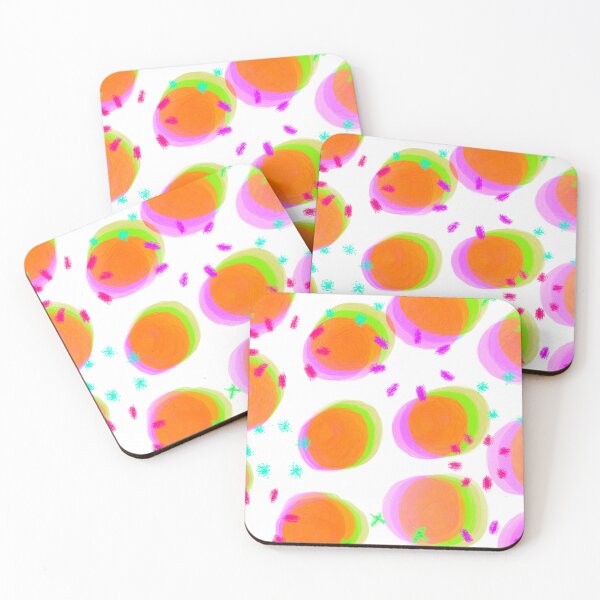 Item preview, Preppy Watercolor Brushstroke Free Polka Dots Orange, Purple and Green Spots Dots Dalmation Animal Spots Design Multicolor designed and sold by theprintedclub.