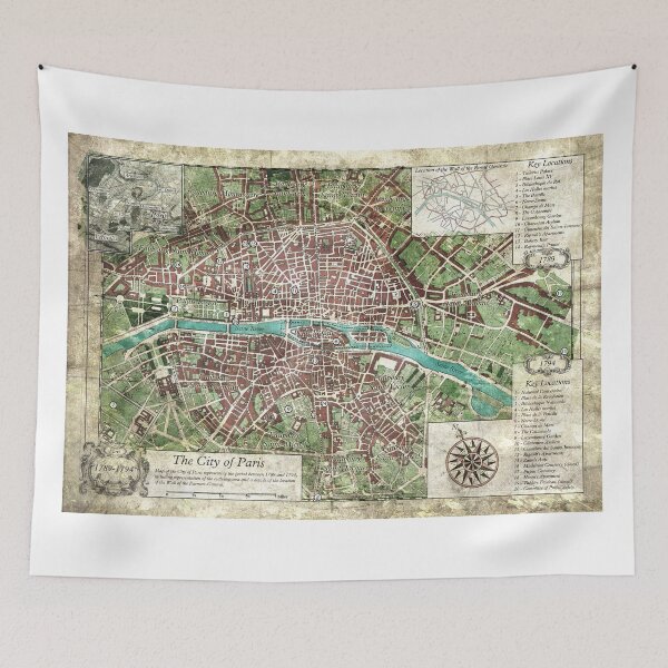 Item preview, Reign of Terror - City of Paris Keeper Map (Call of Cthulhu) by Olivier Sanfilippo designed and sold by Chaosium.