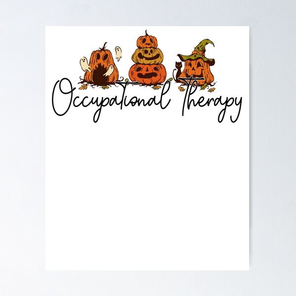 Item preview, Occupational Therapy Halloween T-shirt, Fall OT Shirt, OTA Autumn T-shirt, Therapy Pumpkin Shirt, Halloween Occupational Therapy designed and sold by LAWRENCE-MORROW.