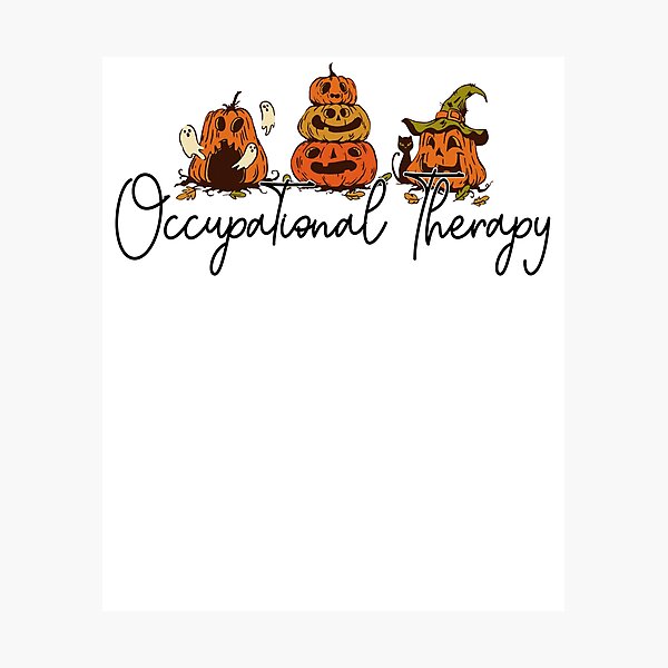 Item preview, Camiseta de Halloween de terapia ocupacional, camiseta de otoño OT, camiseta de otoño OTA, camiseta de calabaza de terapia, terapia ocupacional de Halloween designed and sold by LAWRENCE-MORROW.