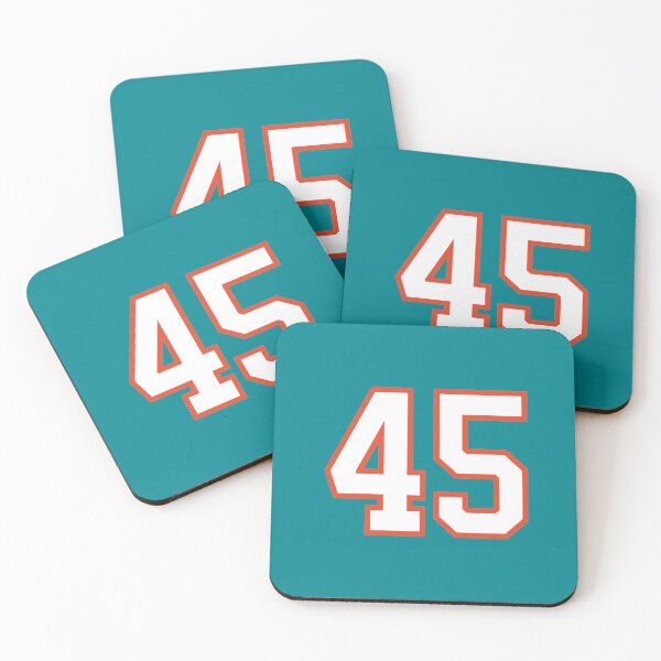 Item preview, Sports Number 45, white orange color lucky sport forty five designed and sold by ArtIsParty.