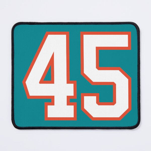 Item preview, Sports Number 45, white orange color lucky sport forty five designed and sold by ArtIsParty.
