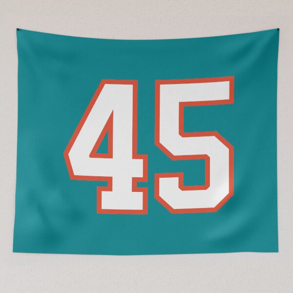 Item preview, Sports Number 45, white orange color lucky sport forty five designed and sold by ArtIsParty.