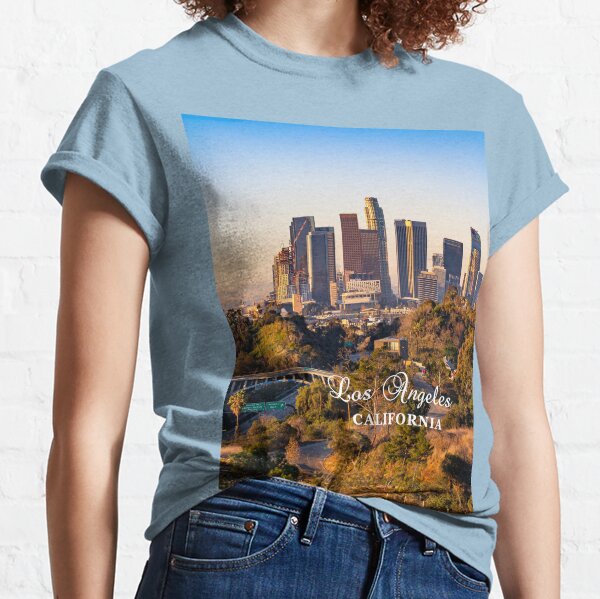 Los Angeles Skyline Summer Tshirt Design