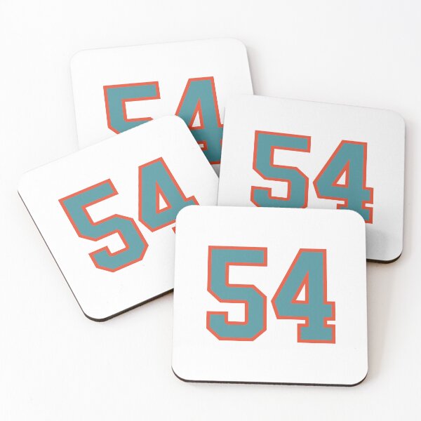 Item preview, 54 number, aqua orange lucky sports fifty four designed and sold by ArtIsParty.