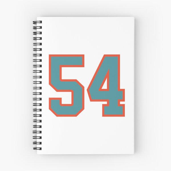 Item preview, 54 number, aqua orange lucky sports fifty four designed and sold by ArtIsParty.