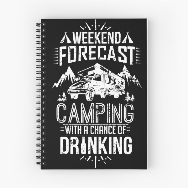 Item preview, Camping with a Chance of Drinking Distressed designed and sold by LarkDesigns.
