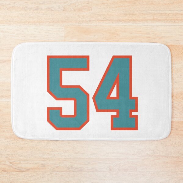 Item preview, 54 number, aqua orange lucky sports fifty four designed and sold by ArtIsParty.