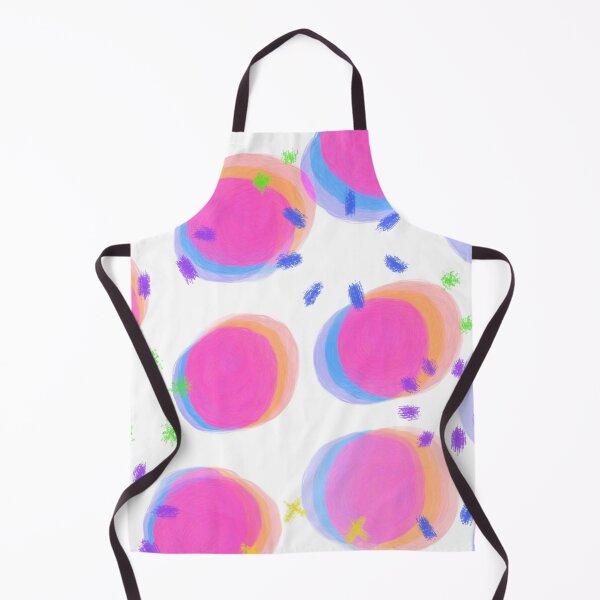 Item preview, Preppy Watercolor Brushstroke Free Polka Dots Pink, Blue and Orange Spots Dots Dalmation Animal Spots Design Multicolor designed and sold by theprintedclub.