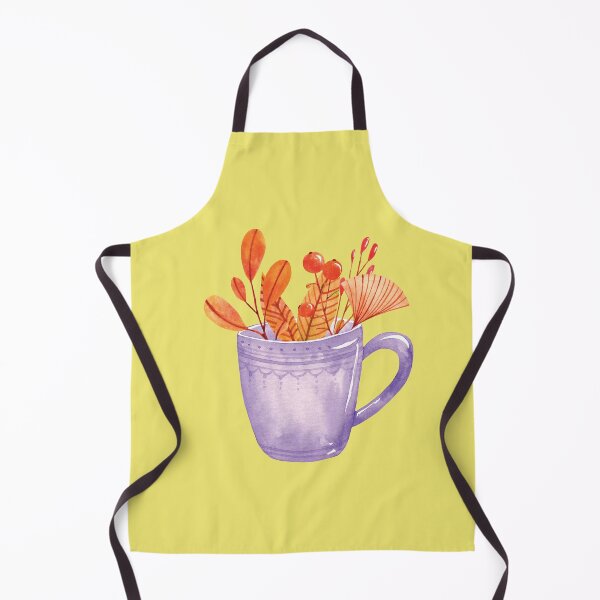 Item preview, Autumn leaves in teacup watercolor painting designed and sold by pinkyfish1010.