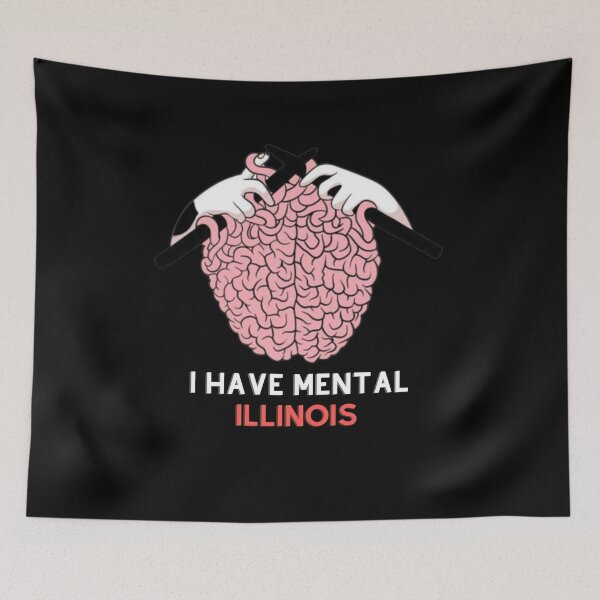 Item preview, I Have Mental Illinois Essential T-Shirt designed and sold by Flacki0.