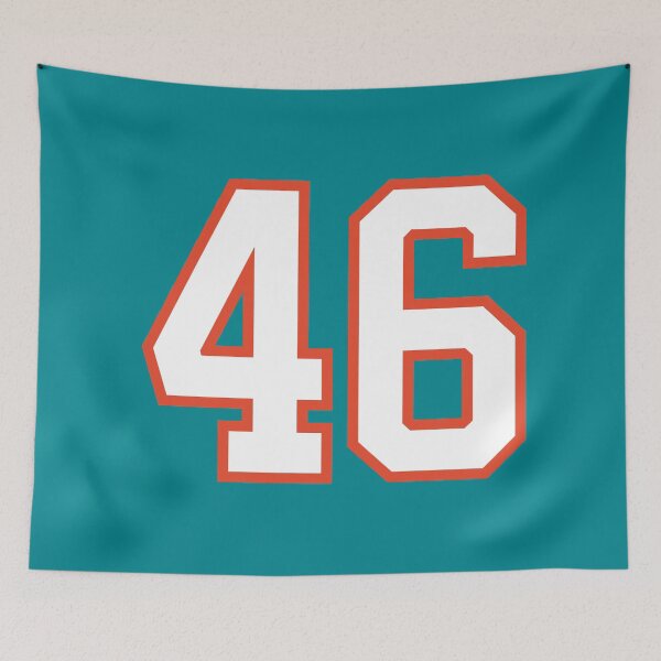 Item preview, Sports Number 46, white orange color lucky sport forty six designed and sold by ArtIsParty.