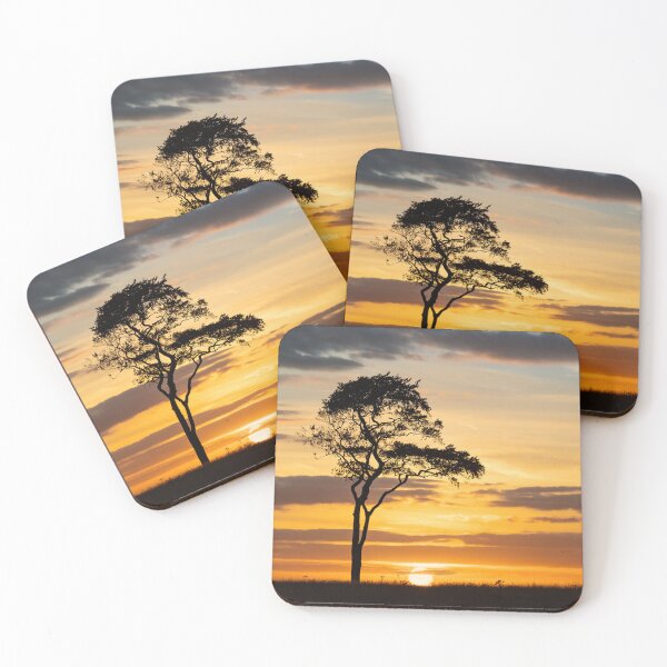 Item preview, Lone beech tree against a beautiful sunset, Roundway hill, Devizes designed and sold by Victoria Ashman.