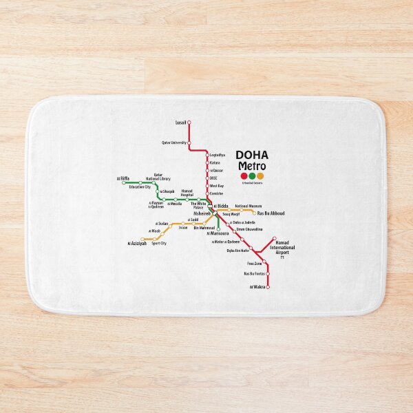 Item preview, DOHA Metro Map designed and sold by UrbanRail.