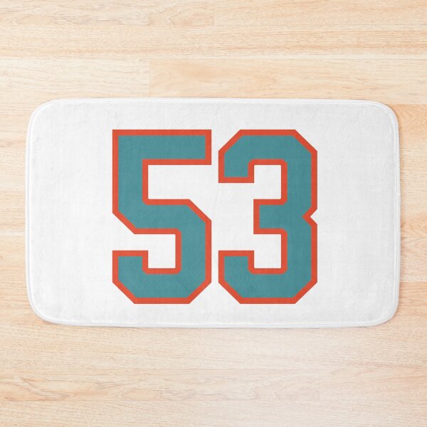 Item preview, 53 number, aqua orange lucky sports fifty three designed and sold by ArtIsParty.