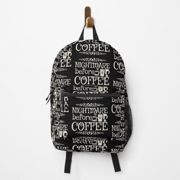 Item preview, Nightmare Before Coffee, Black Background designed and sold by TrulyEpoque.