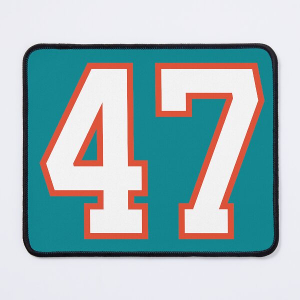 Item preview, Sports Number 47, white orange color lucky sport forty seven designed and sold by ArtIsParty.