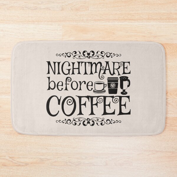 Item preview, Nightmare Before Coffee, Cream Background designed and sold by TrulyEpoque.