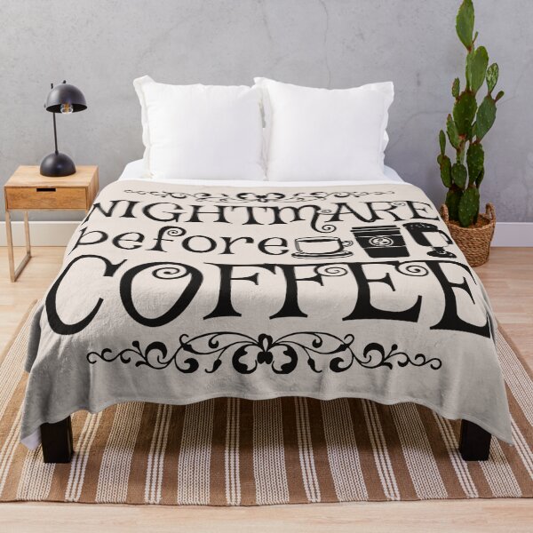 Item preview, Nightmare Before Coffee, Cream Background designed and sold by TrulyEpoque.