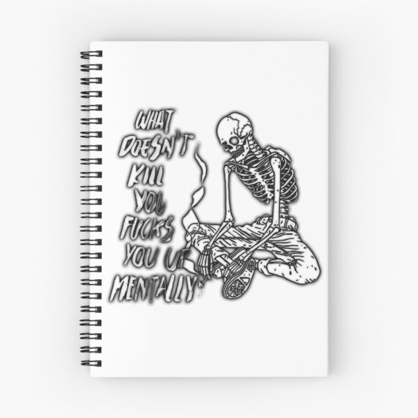 Item preview, WHAT DOESN'T KILL YOU FUCKS YOU UP MENTALLY black / Cool and Funny quotes designed and sold by DRK7DSGN.