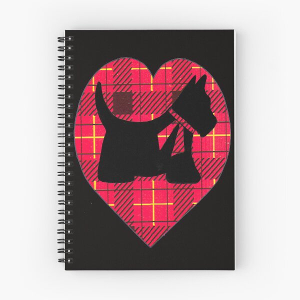 Aperçu de l'œuvre Cœur Scottie tartan créée et vendue par sharpie.