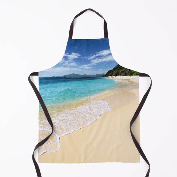 Item preview, white sand beach with blue sky designed and sold by GraphicSmartCo.
