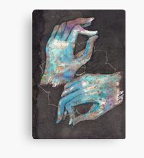Anahata - heart chakra mudra Canvas Print
