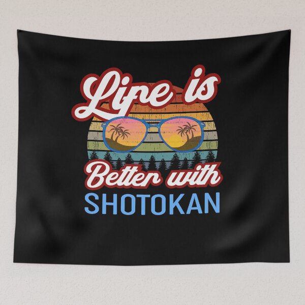 Item preview, Life is Better With Shotokan! Funny Vintage Sunset, Karate Instructor Design. Japanese Martial Art Design For A Karate Lover designed and sold by TheKarateStore.