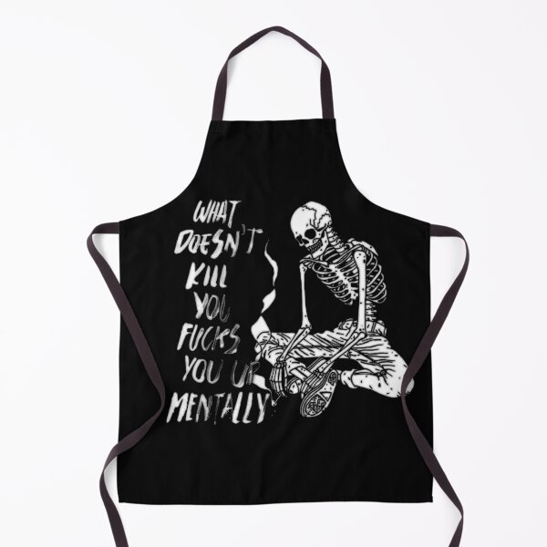 Item preview, WHAT DOESN'T KILL YOU FUCKS YOU UP MENTALLY black on black / Cool and Funny quotes designed and sold by DRK7DSGN.