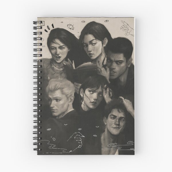 Item preview, The Atlas Six - 2021 Edition - monochromatic illustration designed and sold by LittleChmura.