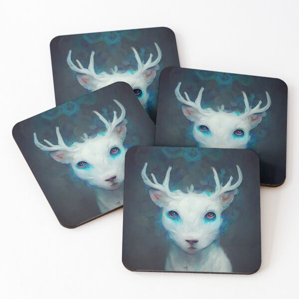 Item preview, White Deer with Blue Eyes designed and sold by Jaraz.