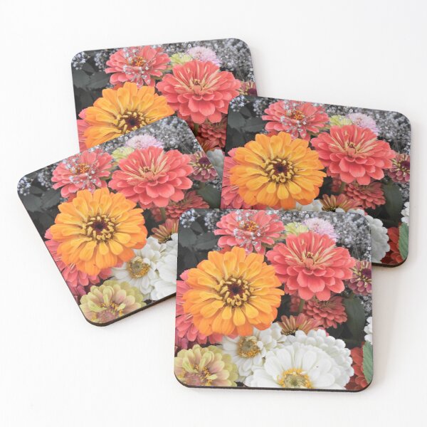 Item preview, Mixed Zinnia Flowers designed and sold by Floral-Art.