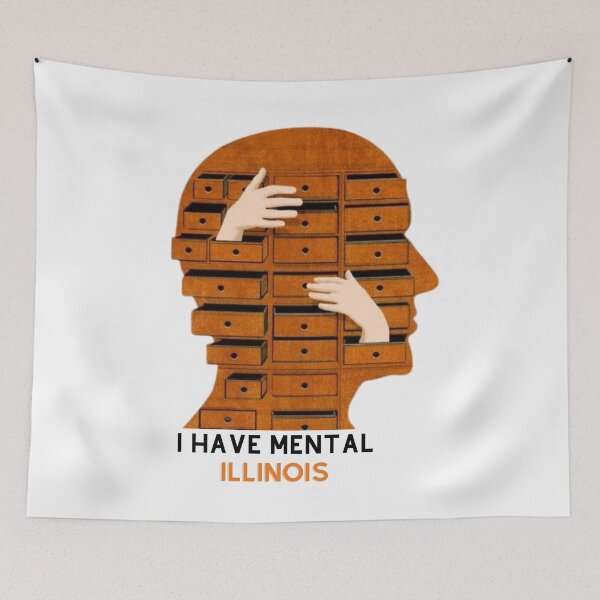 Item preview, I Have Mental Illinois Essential T-Shirt designed and sold by Flacki0.