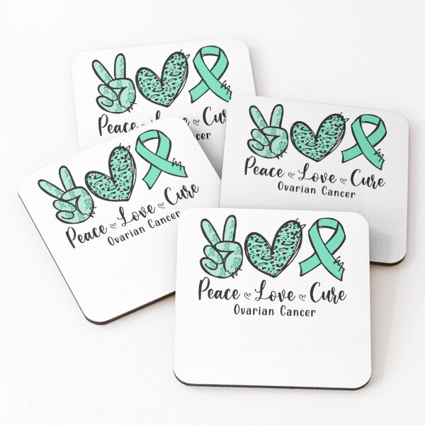 Item preview, Ovarian Cancer Awareness Love Teal Ribbon designed and sold by LAWRENCE-MORROW.