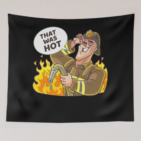 Item preview, Jhonny Sins -That Was Hot, Firefighter, 2022  designed and sold by GiobbMarino.