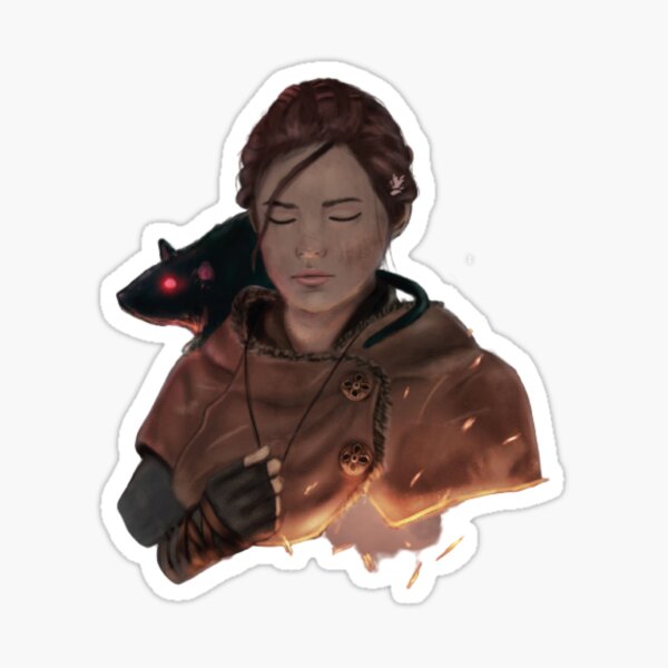 A Plague Tale Requiem Amicia and Hugo Sticker for Sale by vonadive