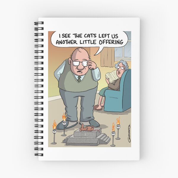 Item preview, "I see the cat's left us another little offering." designed and sold by goddardcartoons.