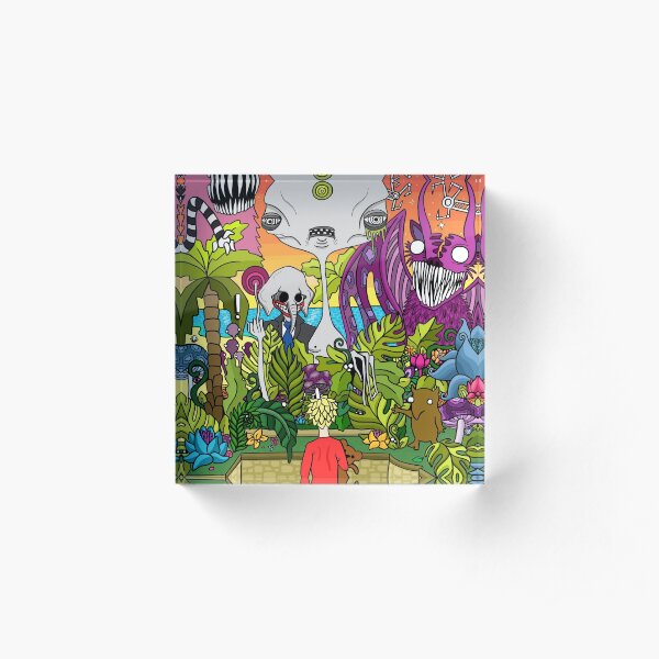 Aliens in the Sandpit Acrylic Block
