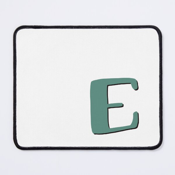 Item preview, Letter E initial monogram alphabet capital E in green designed and sold by Antique-Gifts.