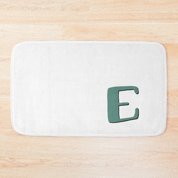 Item preview, Letter E initial monogram alphabet capital E in green designed and sold by Antique-Gifts.