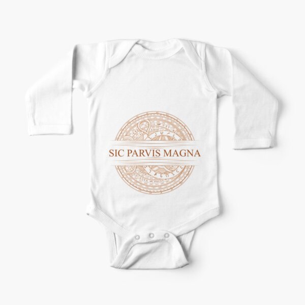 Sic Parvis Magna - Uncharted Long Sleeve Baby One-Piece