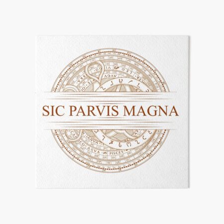Sic Parvis Magna - Uncharted Art Board Print