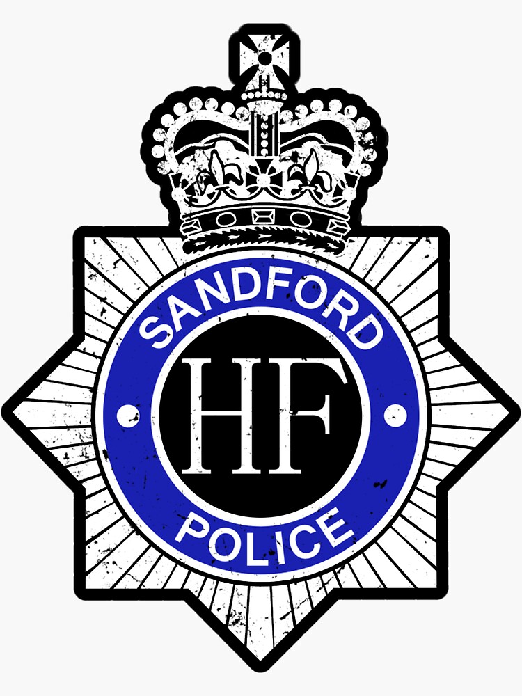 "Hot Fuzz Sandford Police" Sticker by UnconArt Redbubble