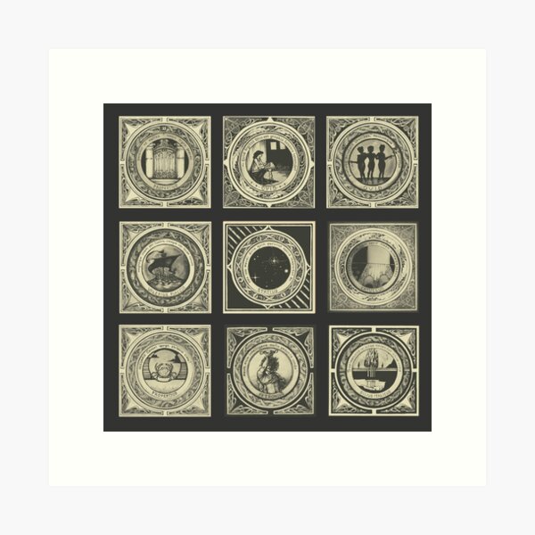 Item preview, Roman Poetry Tiles designed and sold by TheCobra.