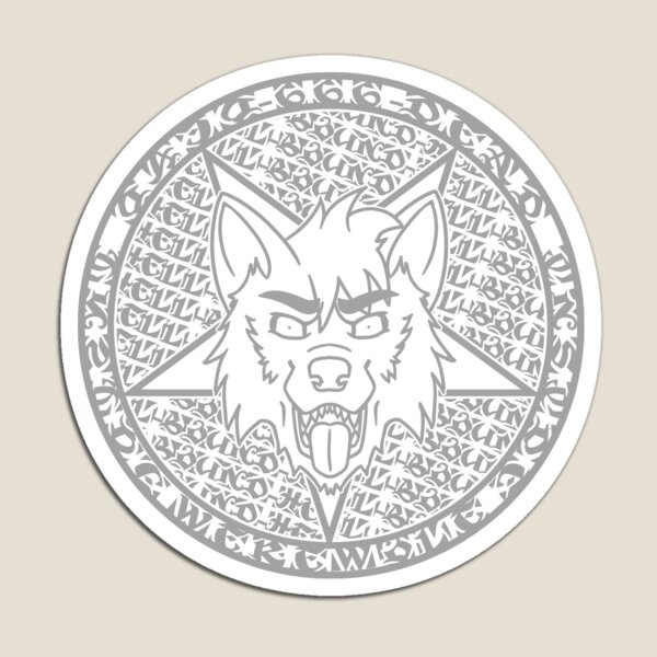 Artikelvorschau, Pentagramm Wolf graphitti GRAU entworfen und verkauft von rupeefort.