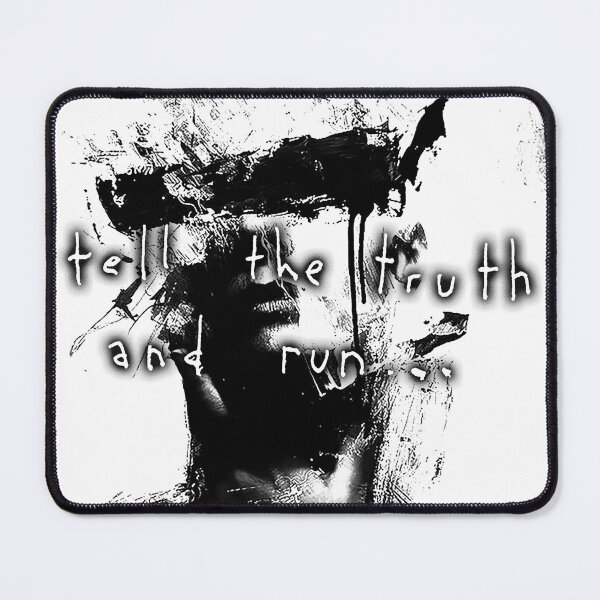 Item preview, TELL THE TRUTH AND RUN... Painting black / Cool and Funny quotes designed and sold by DRK7DSGN.