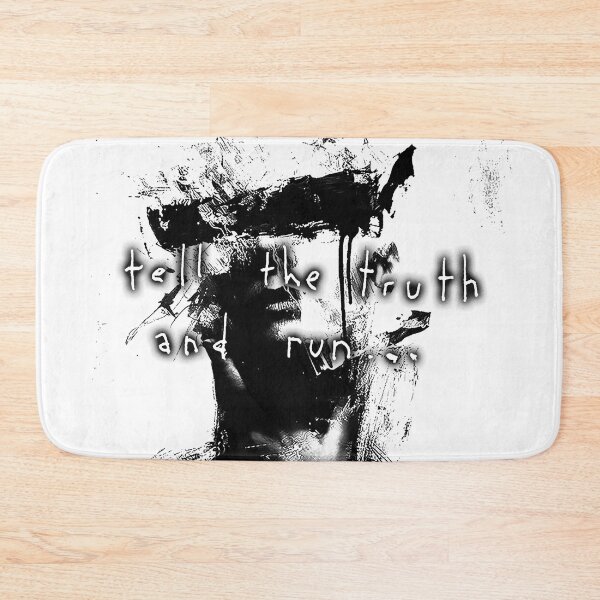 Item preview, TELL THE TRUTH AND RUN... Painting black / Cool and Funny quotes designed and sold by DRK7DSGN.