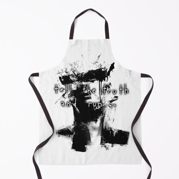 Item preview, TELL THE TRUTH AND RUN... Painting black / Cool and Funny quotes designed and sold by DRK7DSGN.