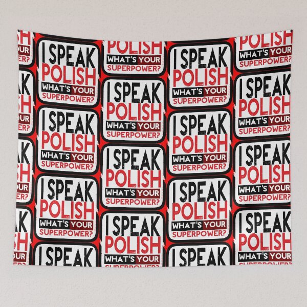 Item preview, i speak polish what's your superpower designed and sold by baginskyvibe.