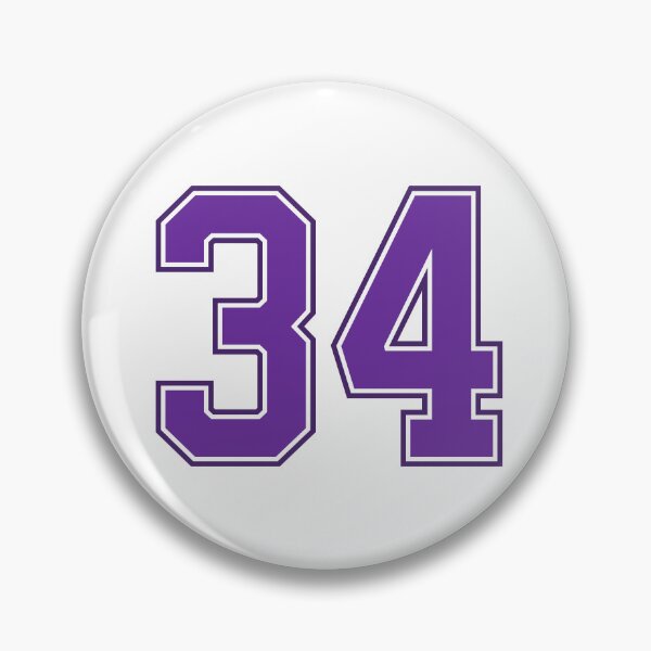 Item preview, Purple Number 34 lucky sports jersey thirty four designed and sold by HeavyStyle.